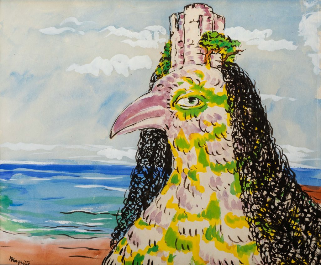 René Magritte (Lessines 1898-1967 Brussels), Le Prince charmant, 1948. Bij Virginie Devillez Fine Art